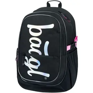BAAGL CORE METALLIC HOLO Školní batoh, černá, velikost