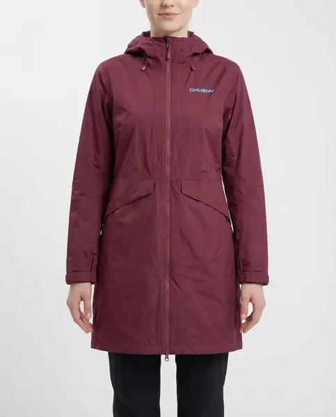 Husky Nua L L, bordo Dámský hardshell kabát