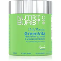 Nutriburst Daily Nutrition GreenVita žuvacie mäkké tobolky na udržanie vitality príchuť Apple 60 ks