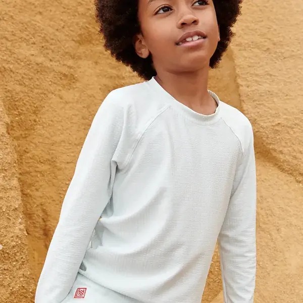 Plavecké tričko s dlouhým rukávem Liewood Noah Seersucker Longsleeve Swim Tee modrá barva, LW19978
