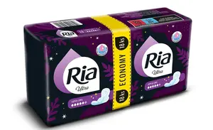 Ria Ultra Super Long Economy pack menstruační vložky 18 ks