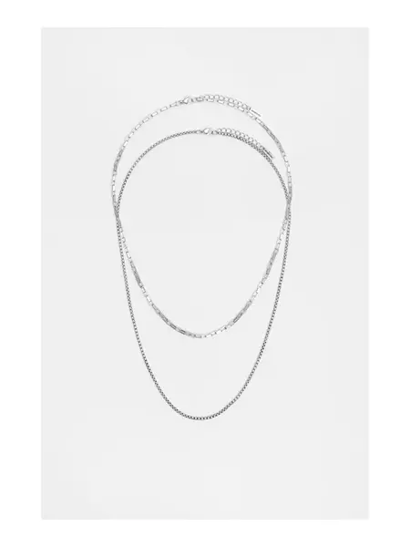 Pull&Bear Retiazka  strieborná