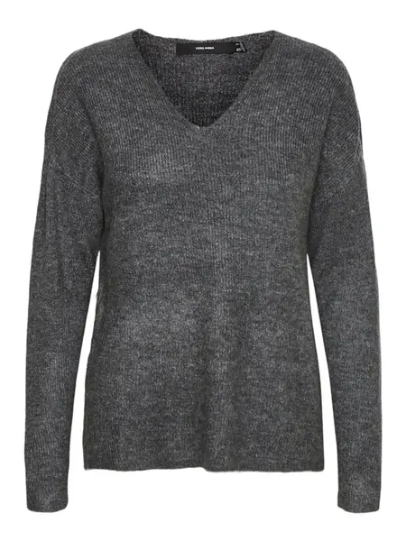 VERO MODA Sveter 'Lefile'  sivá melírovaná
