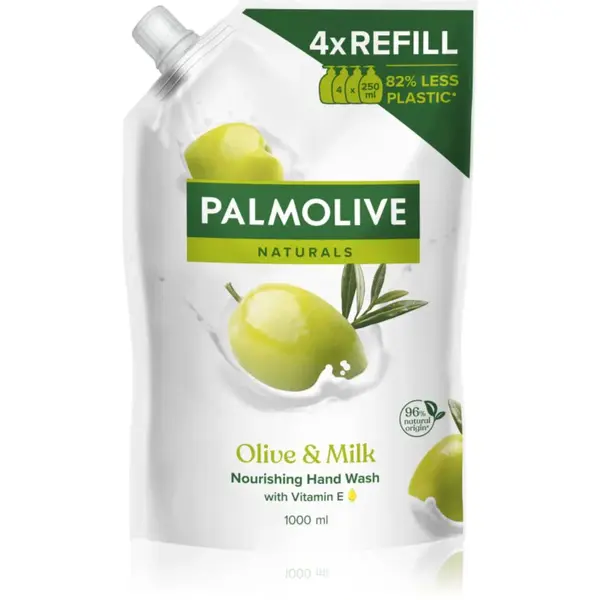 Palmolive Naturals Milk & Olive přírodní tekuté mýdlo na ruce – náhradní náplň 1000 ml