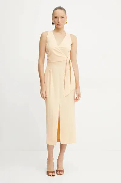 Šaty Patrizia Pepe oranžová barva, midi, 2A2887 A411