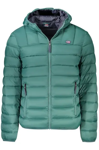 Zelená pánská zimní bunda