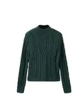 MANGO Sveter 'TRENZON'  tmavozelená