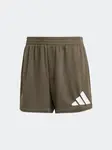 ADIDAS PERFORMANCE Športové nohavice 'Essentials'  zelená / biela