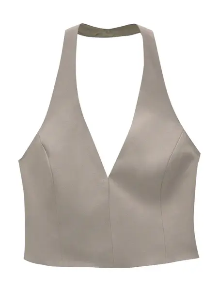 Pull&Bear Top  sivobéžová