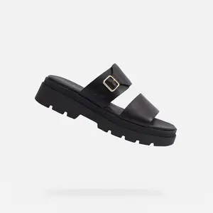 Black women's slippers Geox Adacter S - Women's