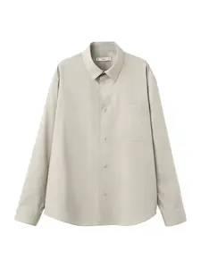 MANGO MAN Košeľa 'PLAIN'  béžová