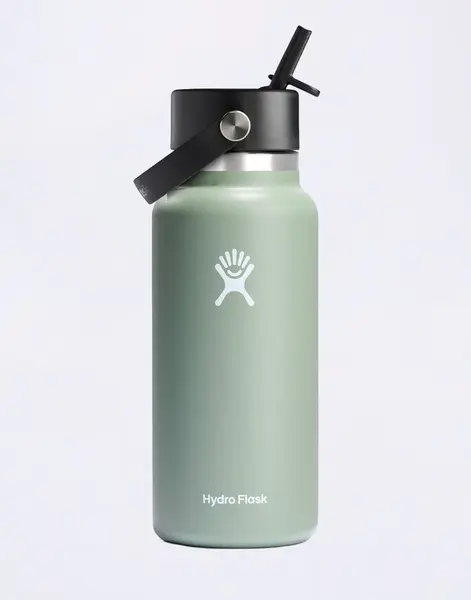 Hydro Flask Wide Mouth with Flex Straw Cap (946 ml) Agave