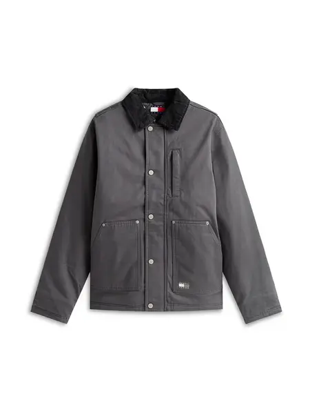 Tommy Jeans Prechodná bunda  čierna