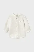 Dětská košile s příměsí lnu Mayoral Newborn