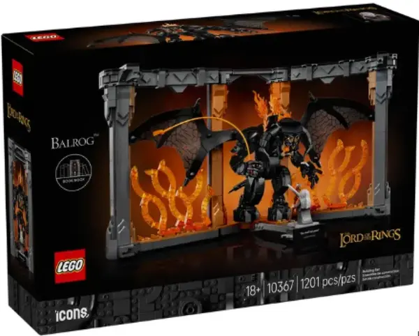 Knižní zarážka: Pán prstenů – Balrog™ - LEGO Icons (10367)