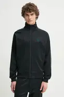 Mikina Drôle de Monsieur La Veste Survet' pánská, černá barva, s aplikací, PERM-SJ007-PL135-BL