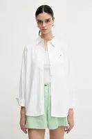 Bavlněná košile Tommy Hilfiger bílá barva, regular, s klasickým límcem, WW0WW46111