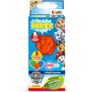 Craze INKEE Paw Patrol koupelová bomba pro děti 3x15 g