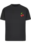 Merchcode Tričko 'Cherries 2'  zelená / červená / čierna