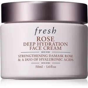 fresh Rose Deep Hydration Face Cream hydratační krém na obličej s kyselinou hyaluronovou 50 ml