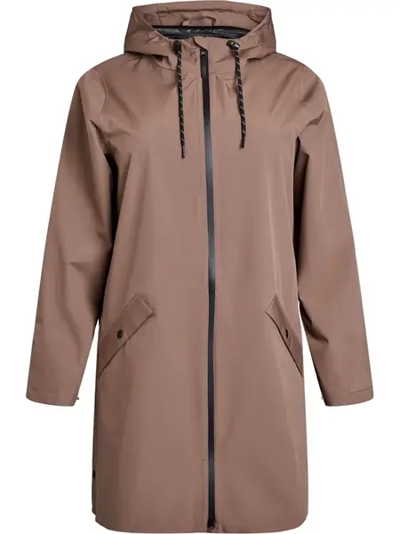 Zizzi Prechodný kabát  hnedá