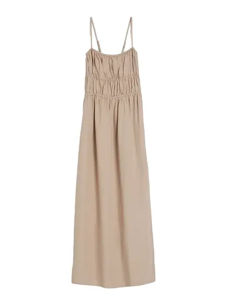 Bershka Letné šaty  svetlohnedá