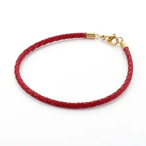 Braided Leather Cord Bracelet Making