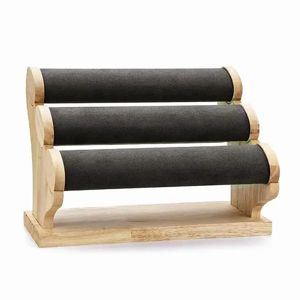 3-Tier Microfiber Cloth Bar Bracelet Holder Stand