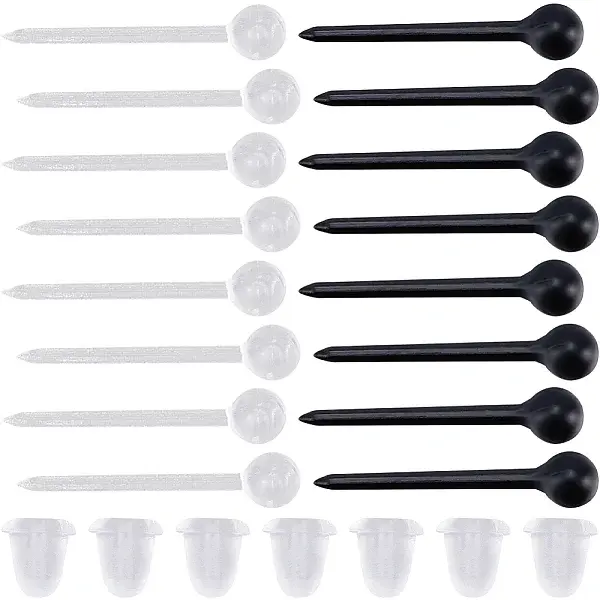 Eco-Friendly Plastic Stud Earring Findings