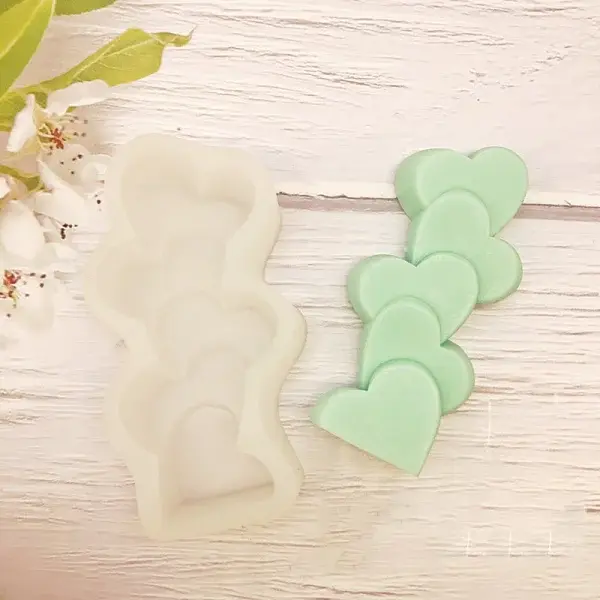 Heart DIY Candle Silicone Molds