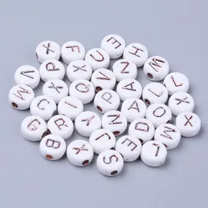 Opaque White Acrylic Beads