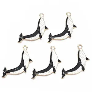 Rack Plating Alloy Enamel Pendants