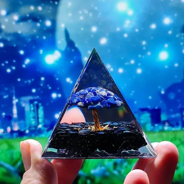 Orgonite Pyramid Resin Display Decorations