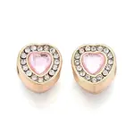 Rack Plating Alloy Rhinestone European Beads