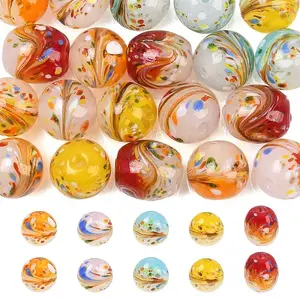 20Pcs 5 Colors Handmade Lampwork Beads