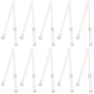 10 Pairs TPU Non-slip Bra Straps