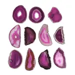 Natural Agate Nuggets Slice Links Connector Charms