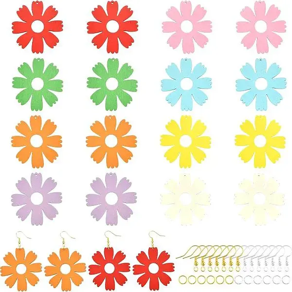 DIY Wooden Dangle Earring Making Kits