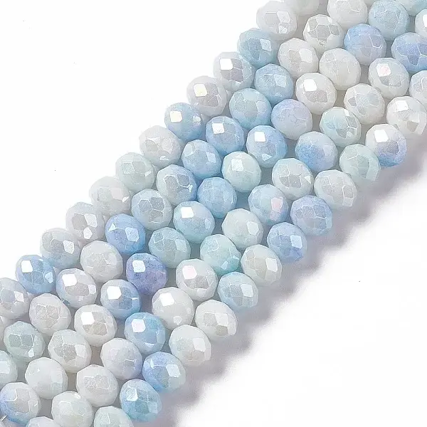 Ombre Effect Dyed Glass Beads Strands