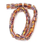 Silver Foil Glass Beads