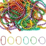 30Pcs 6 Colors Spray Painted Iron Ball Chains