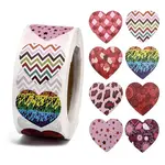 Heart Shaped Stickers Roll