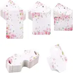 200 Pcs 4 Styles White Cardboard Display Cards