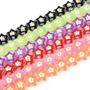 Glass Enamel Beads Strands