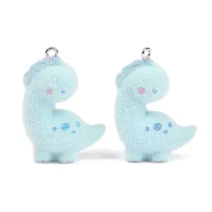 Flocking Opaque Resin Pendants