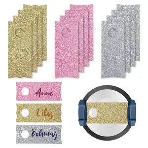 1 Set Glitter Acrylic Wine Glass Charms