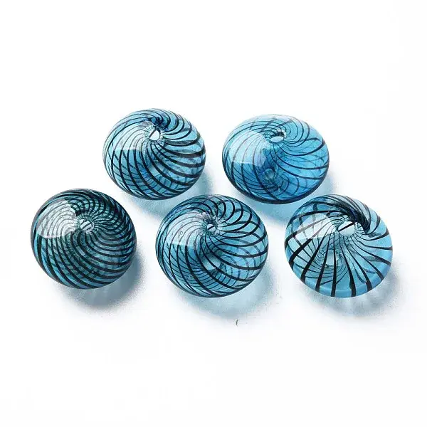 Transparent Handmade Blown Glass Globe Beads