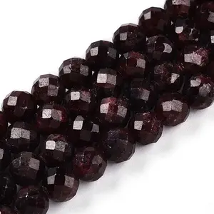 Natural Garnet Beads Strands