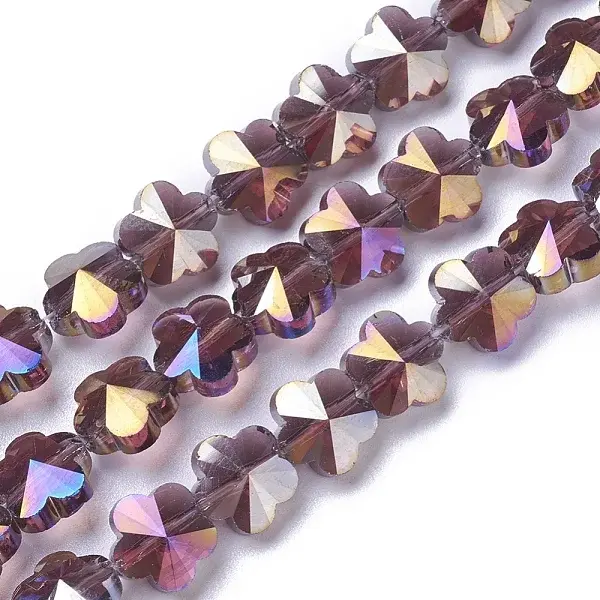 Electroplate Glass Beads Strands