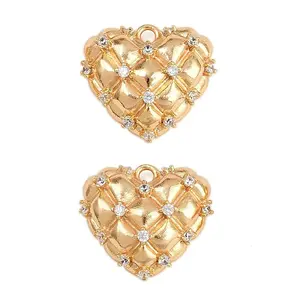 Brass Micro Pave Cubic Zirconia Pendants